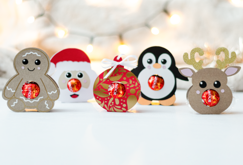 Easy DIY Christmas Candy holder ideas - BanettaDesigns - SVG designs, seamless digital paper, clipart