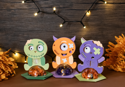 Unleash the Halloween Fun with Our Frankenstein Candy Holder Ornament! - BanettaDesigns - SVG designs, seamless digital paper, clipart