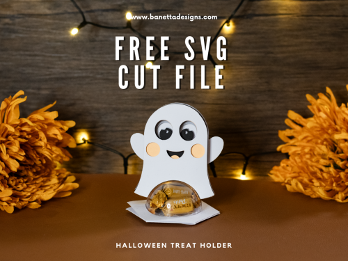 Free Cute Ghost Candy Holder Cut File for Cricut and Silhouette Crafters - BanettaDesigns - SVG designs, seamless digital paper, clipart Free Cute Ghost Candy Holder Cut File for Cricut and Silhouette Crafters - BanettaDesigns - SVG designs, seamless digital paper, clipart