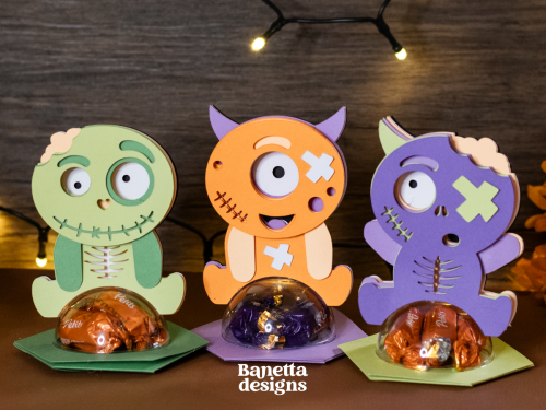 Cute, Not Creepy: 3 Halloween Candy Holders Even Little Kids Will Love - BanettaDesigns - SVG designs, seamless digital paper, clipart