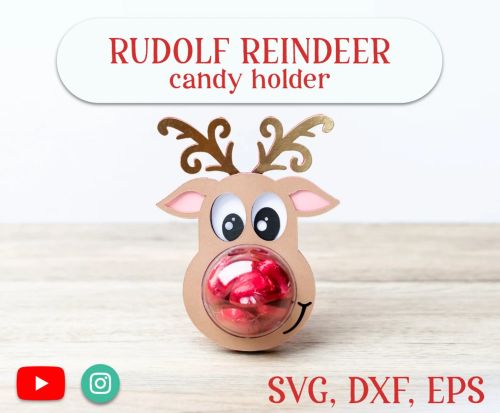 CHRISTMAS BUNDLE - Candy holders 8 different designs, ornament gift SVG - BanettaDesigns - SVG designs, seamless digital paper, clipart