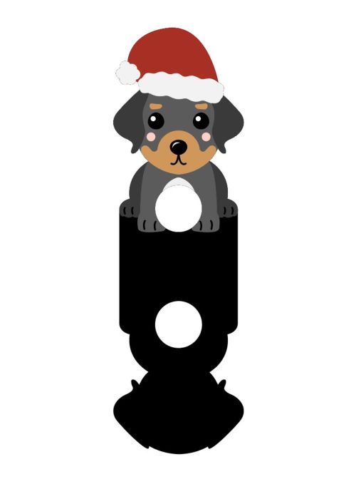 Christmas DOG Rottweiler candy holder SVG bundle - BanettaDesigns - SVG designs, seamless digital paper, clipart Christmas DOG Rottweiler candy holder SVG bundle - BanettaDesigns - SVG designs, seamless digital paper, clipart