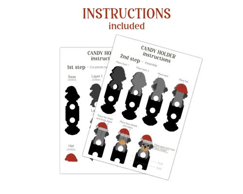 Christmas DOG Rottweiler candy holder SVG bundle - BanettaDesigns - SVG designs, seamless digital paper, clipart Christmas DOG Rottweiler candy holder SVG bundle - BanettaDesigns - SVG designs, seamless digital paper, clipart