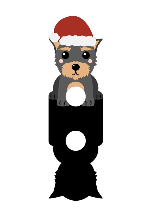 Christmas DOG Cairn terrier candy holder SVG bundle - BanettaDesigns - SVG designs, seamless digital paper, clipart