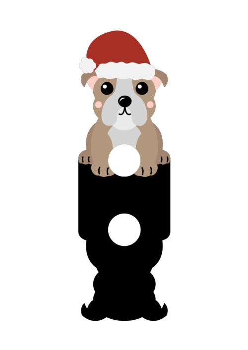 Christmas DOG French bulldog candy holder SVG - BanettaDesigns - SVG designs, seamless digital paper, clipart Christmas DOG French bulldog candy holder SVG - BanettaDesigns - SVG designs, seamless digital paper, clipart