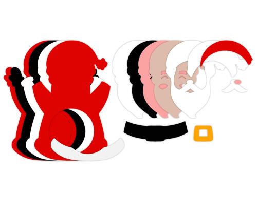 Mr Santa Claus Christmas candy holder, ornament gift SVG - BanettaDesigns - SVG designs, seamless digital paper, clipart