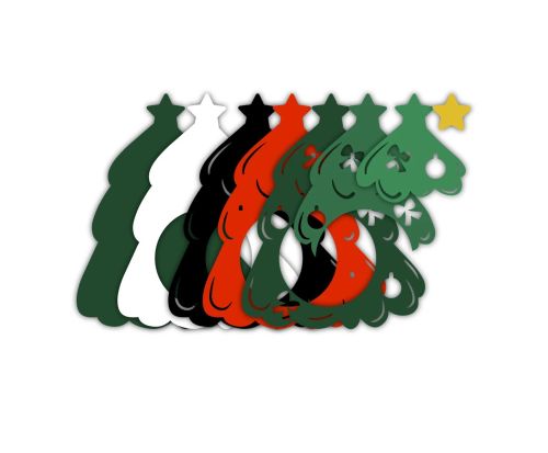 CHRISTMAS TREE candy holder, ornament gift SVG - BanettaDesigns - SVG designs, seamless digital paper, clipart