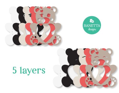 Cute Bear with Heart shape VALENTINE'S day candy holder, ornament gift SVG - BanettaDesigns - SVG designs, seamless digital paper, clipart Cute Bear with Heart shape VALENTINE'S day candy holder, ornament gift SVG - BanettaDesigns - SVG designs, seamless digital paper, clipart