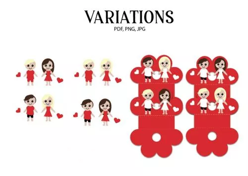 VALENTINE'S day candy holder SVG bundle - BanettaDesigns - SVG designs, seamless digital paper, clipart VALENTINE'S day candy holder SVG bundle - BanettaDesigns - SVG designs, seamless digital paper, clipart