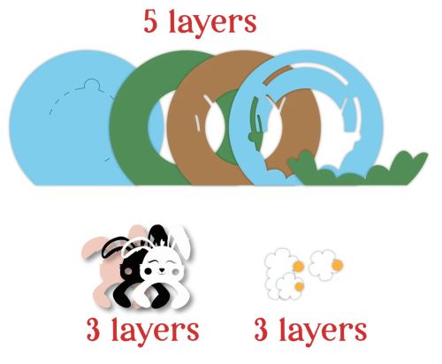 BUNNY in basket Easter candy holder, ornament gift SVG - BanettaDesigns - SVG designs, seamless digital paper, clipart