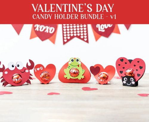 VALENTINE'S day candy holder bundle, 5 pack (V1), ornament gift SVG - BanettaDesigns - SVG designs, seamless digital paper, clipart VALENTINE'S day candy holder bundle, 5 pack (V1), ornament gift SVG - BanettaDesigns - SVG designs, seamless digital paper, clipart