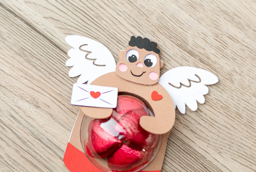 CUPIDO VALENTINE'S day candy holder, ornament gift SVG - BanettaDesigns - SVG designs, seamless digital paper, clipart