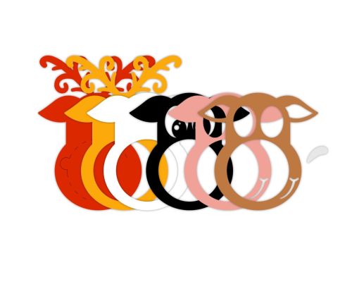 RUDOLF REINDEER Christmas candy holder, ornament gift SVG - BanettaDesigns - SVG designs, seamless digital paper, clipart