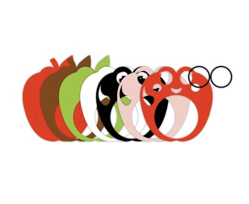 CUTE APPLE with glasses candy holder, ornament gift SVG - BanettaDesigns - SVG designs, seamless digital paper, clipart