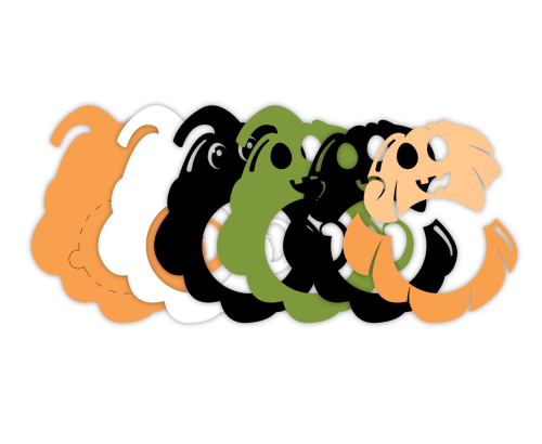 Double PUMPKIN halloween candy holder, ornament gift SVG - BanettaDesigns - SVG designs, seamless digital paper, clipart