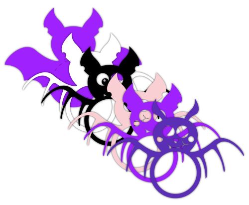 Cute BAT, halloween candy holder, ornament gift SVG - BanettaDesigns - SVG designs, seamless digital paper, clipart