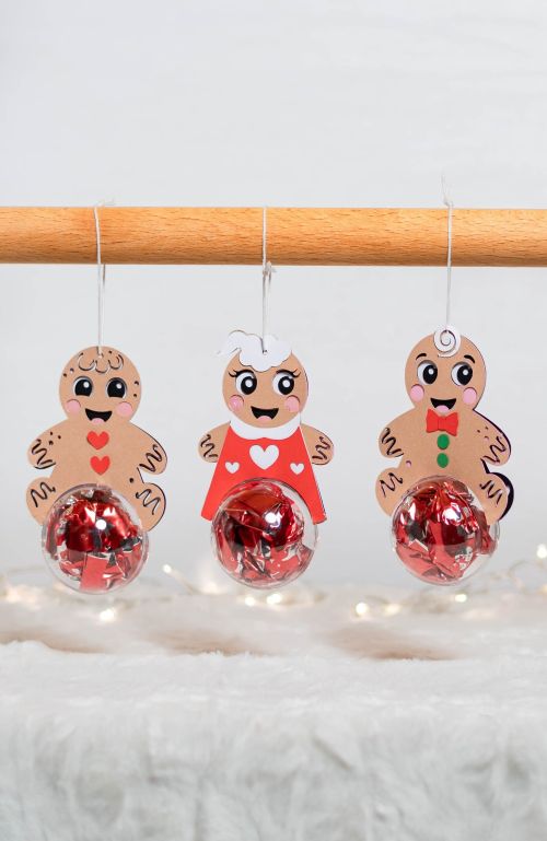 GINGERBREAD Family Christmas candy holder and Christmas tree ornament SVG - BanettaDesigns - SVG designs, seamless digital paper, clipart