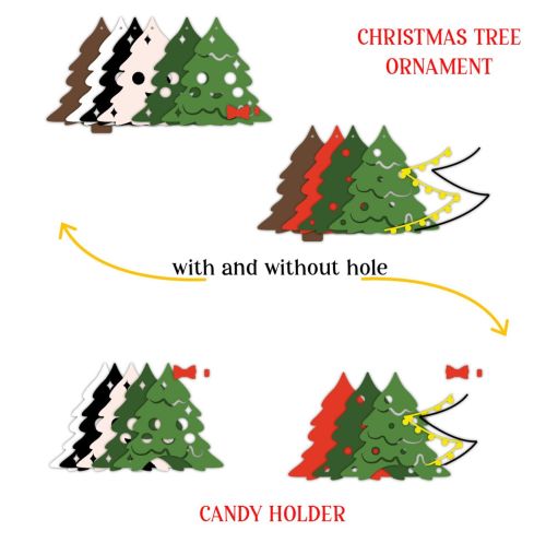 CHRISTMAS TREE Candy holder and Christmas tree ornament SVG - BanettaDesigns - SVG designs, seamless digital paper, clipart CHRISTMAS TREE Candy holder and Christmas tree ornament SVG - BanettaDesigns - SVG designs, seamless digital paper, clipart