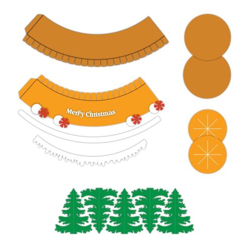 3D SNOW GLOBE candy holder, treat box, ornament gift SVG - BanettaDesigns - SVG designs, seamless digital paper, clipart