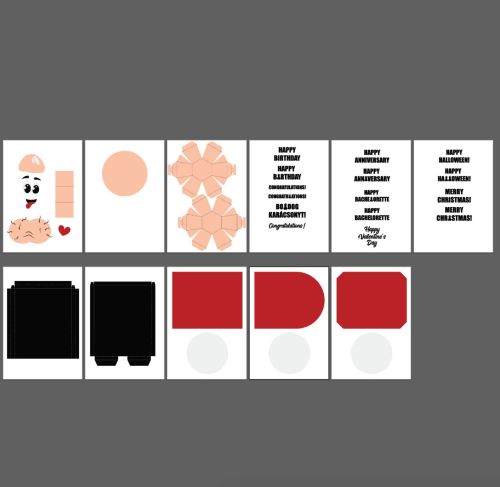 BACHELORETTE Adult POP-UP card Penis Diy gift svg - digital download - BanettaDesigns - SVG designs, seamless digital paper, clipart